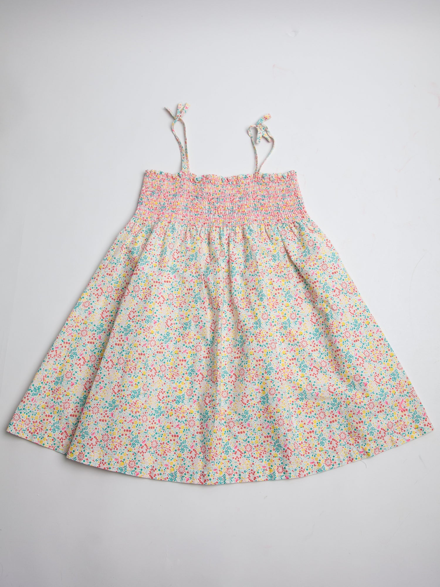 Good Petit Bateau Floral Pink Dress for Kids Size 8 Cotton