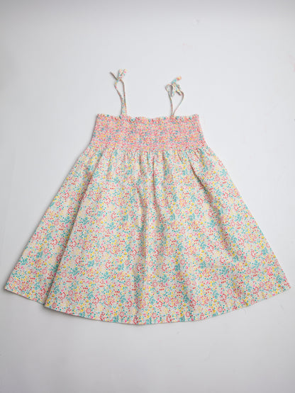 Good Petit Bateau Floral Pink Dress for Kids Size 8 Cotton