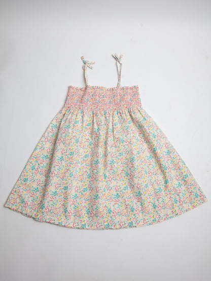 Good Petit Bateau Floral Pink Dress for Kids Size 8 Cotton