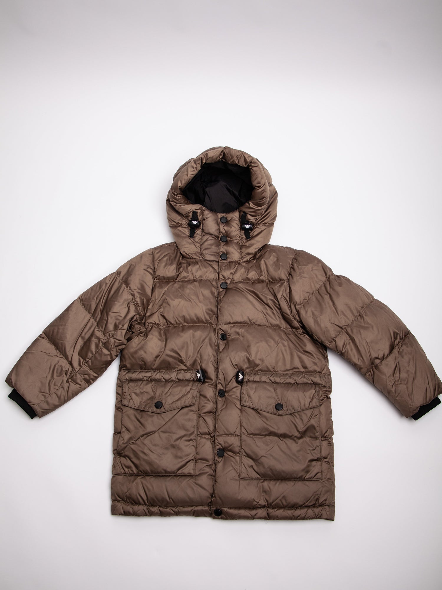 Good Emporio Armani Green Padded Puffer Jacket Size 5 for Kids