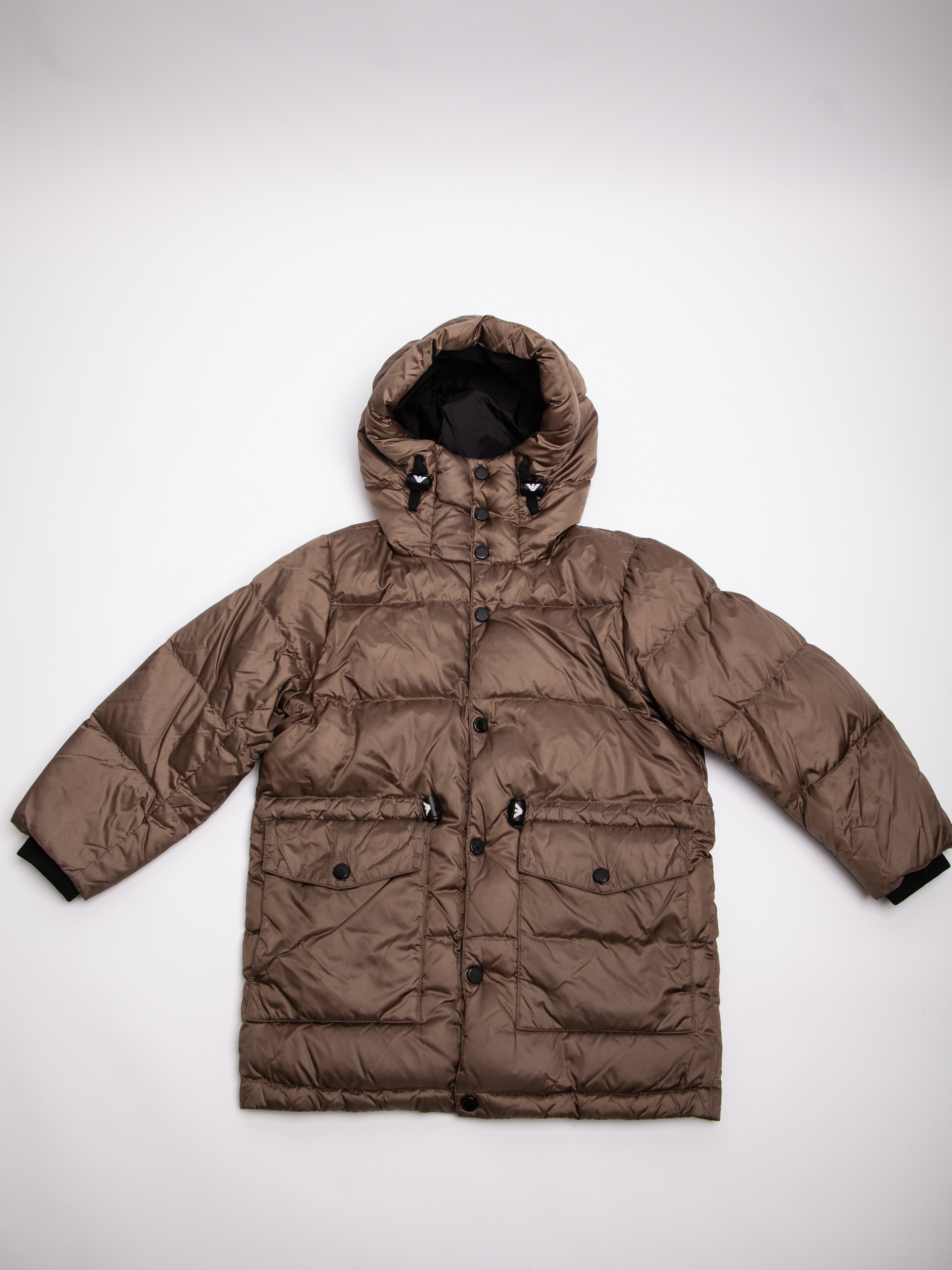 Good Emporio Armani Green Padded Puffer Jacket Size 5 for Kids