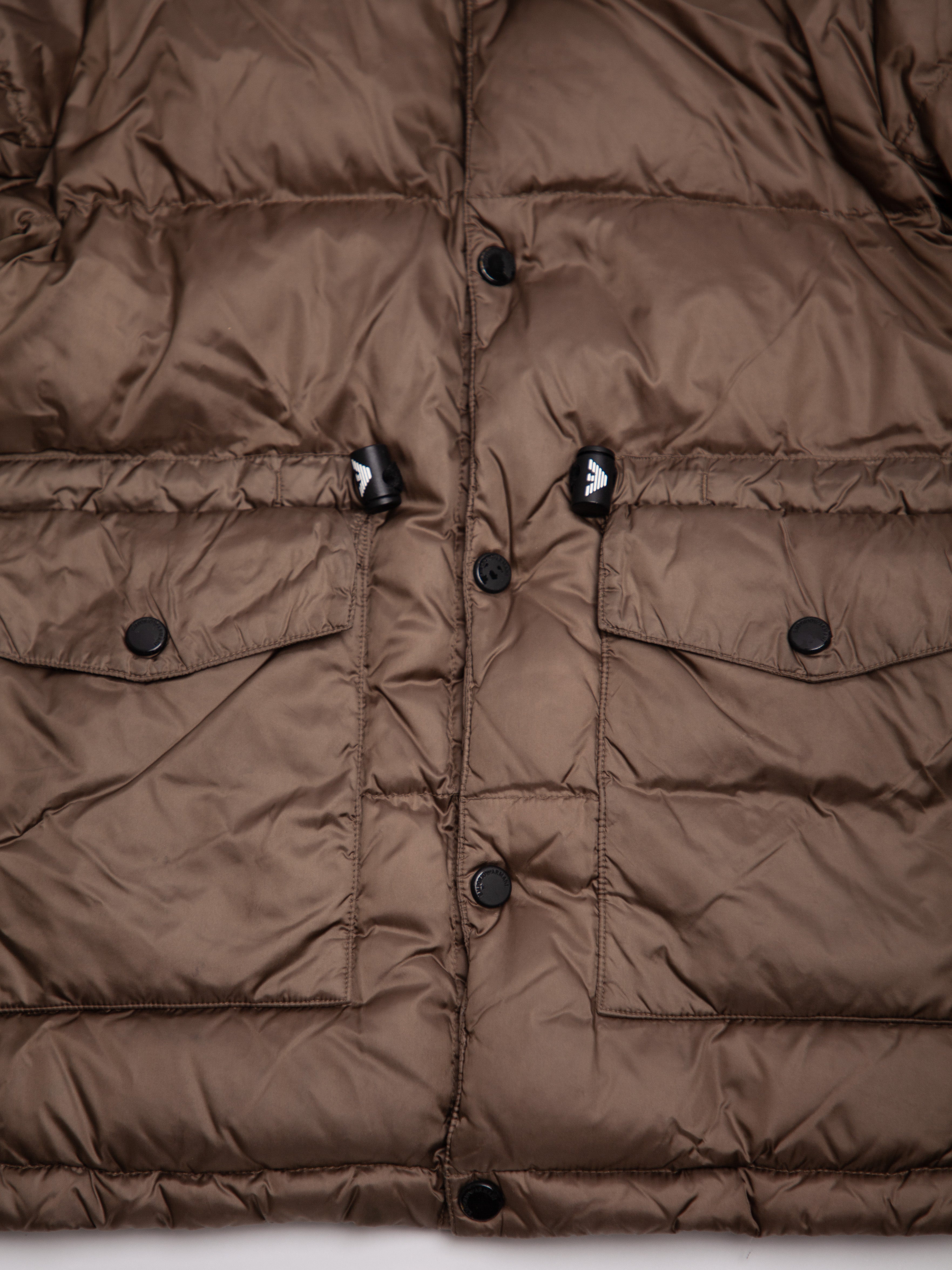 Good Emporio Armani Green Padded Puffer Jacket Size 5 for Kids