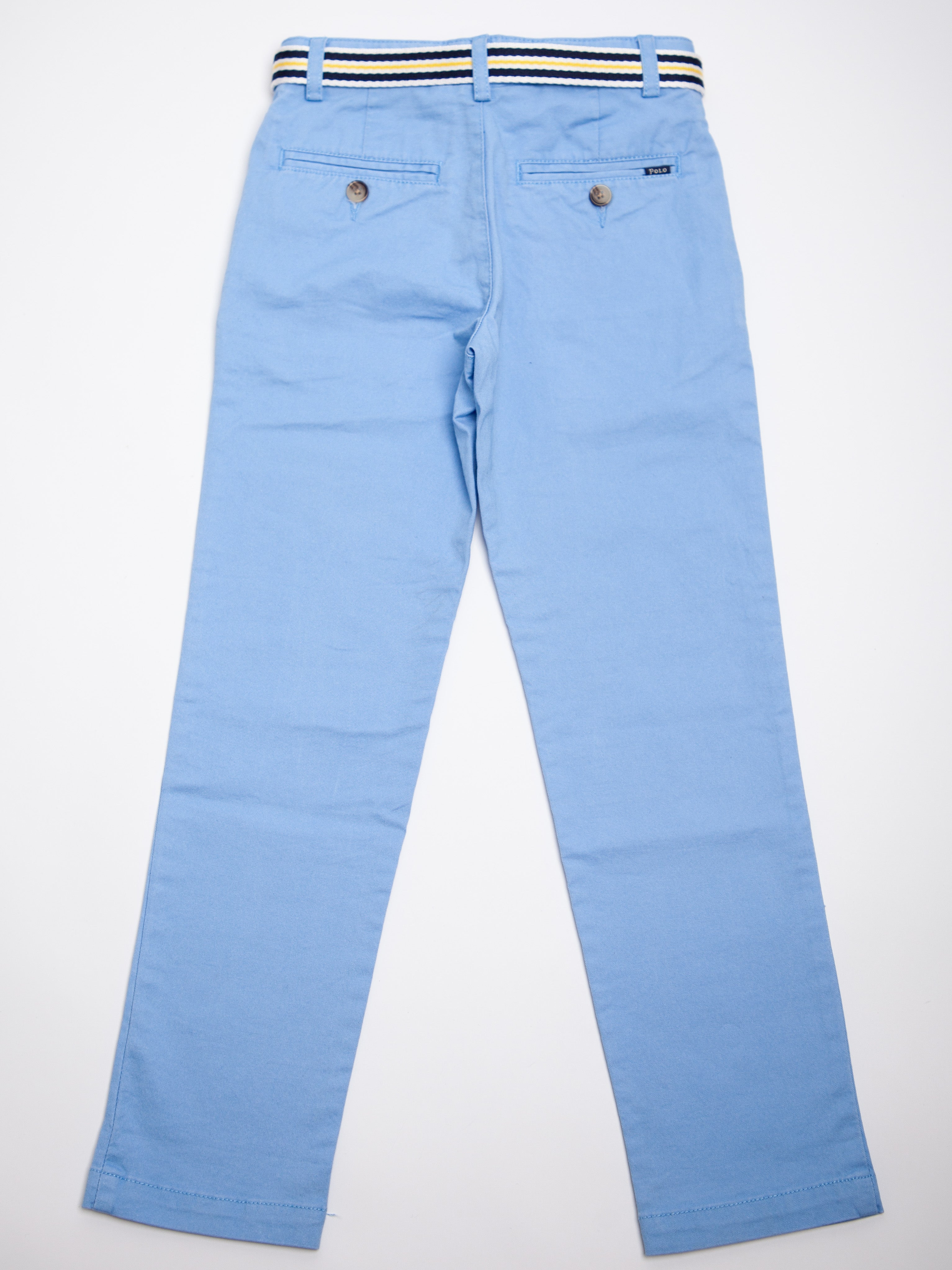 Good Polo Ralph Lauren Blue Cotton Pants for Kids, Size 7