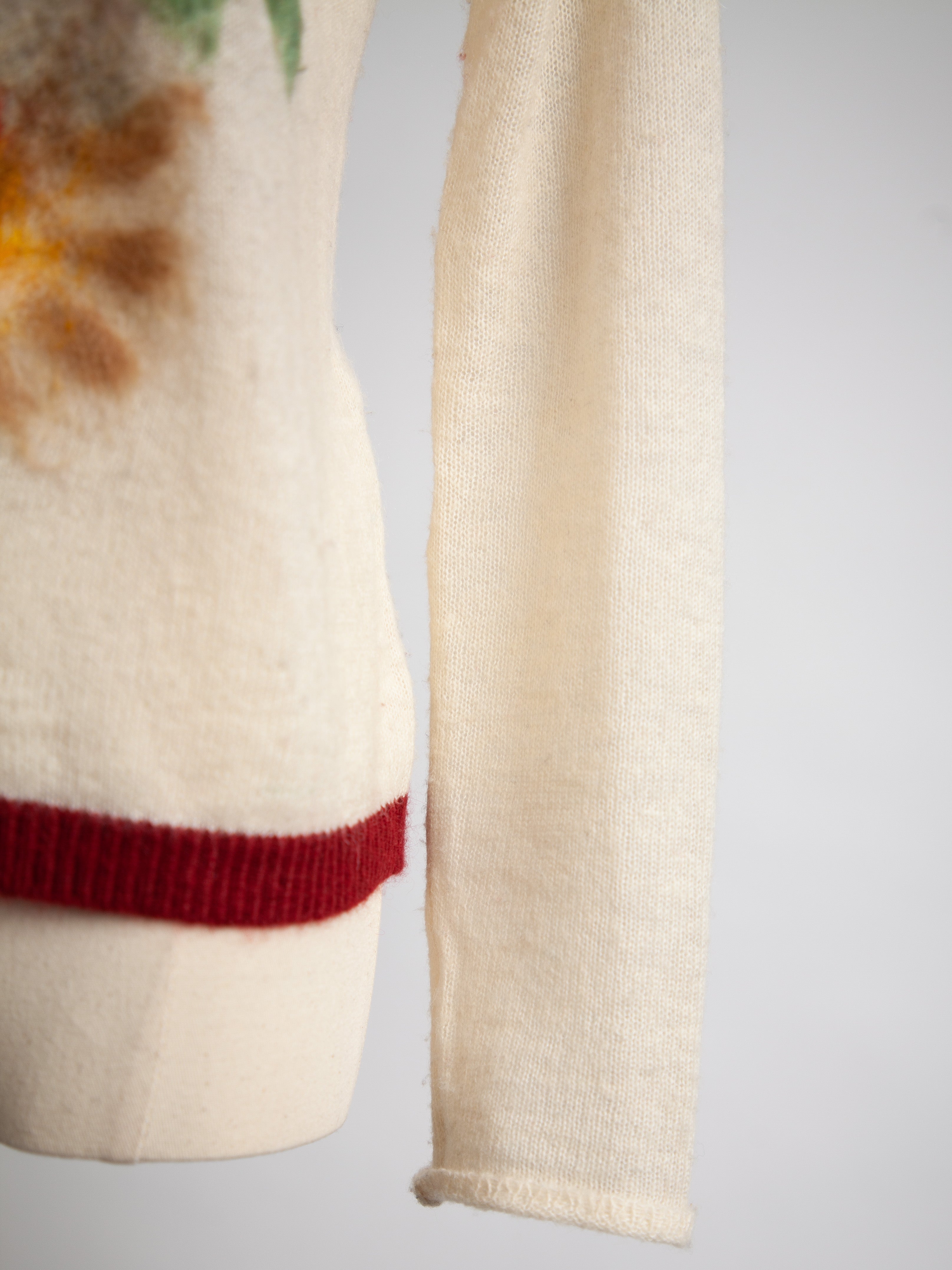 Good TWINSET Cream Floral Sweater Size XS Women Polyester