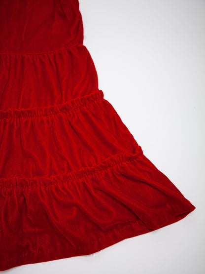 Good Janie and Jack Red Velvet Dress for Kids, Size 7