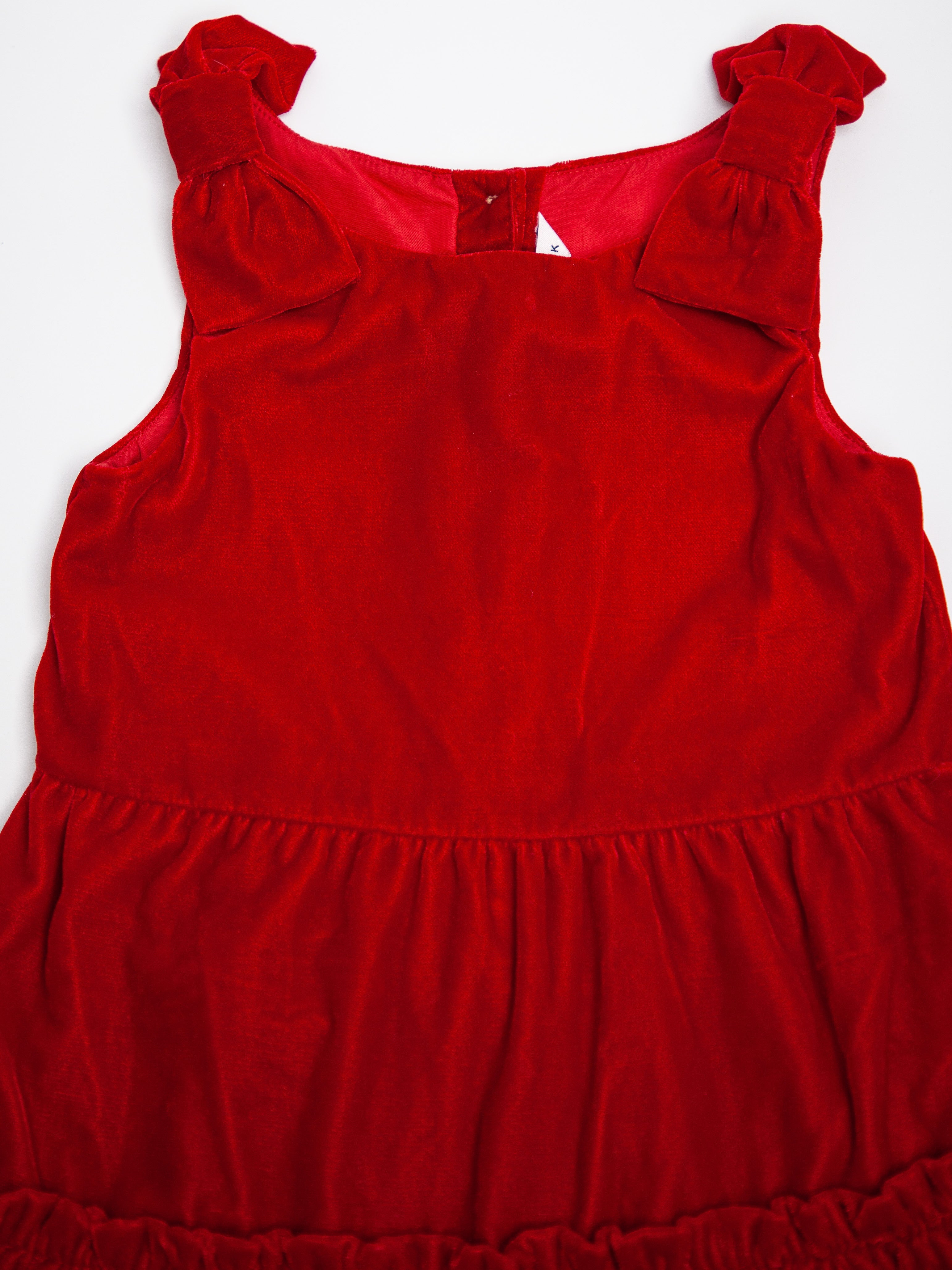 Good Janie and Jack Red Velvet Dress for Kids, Size 7