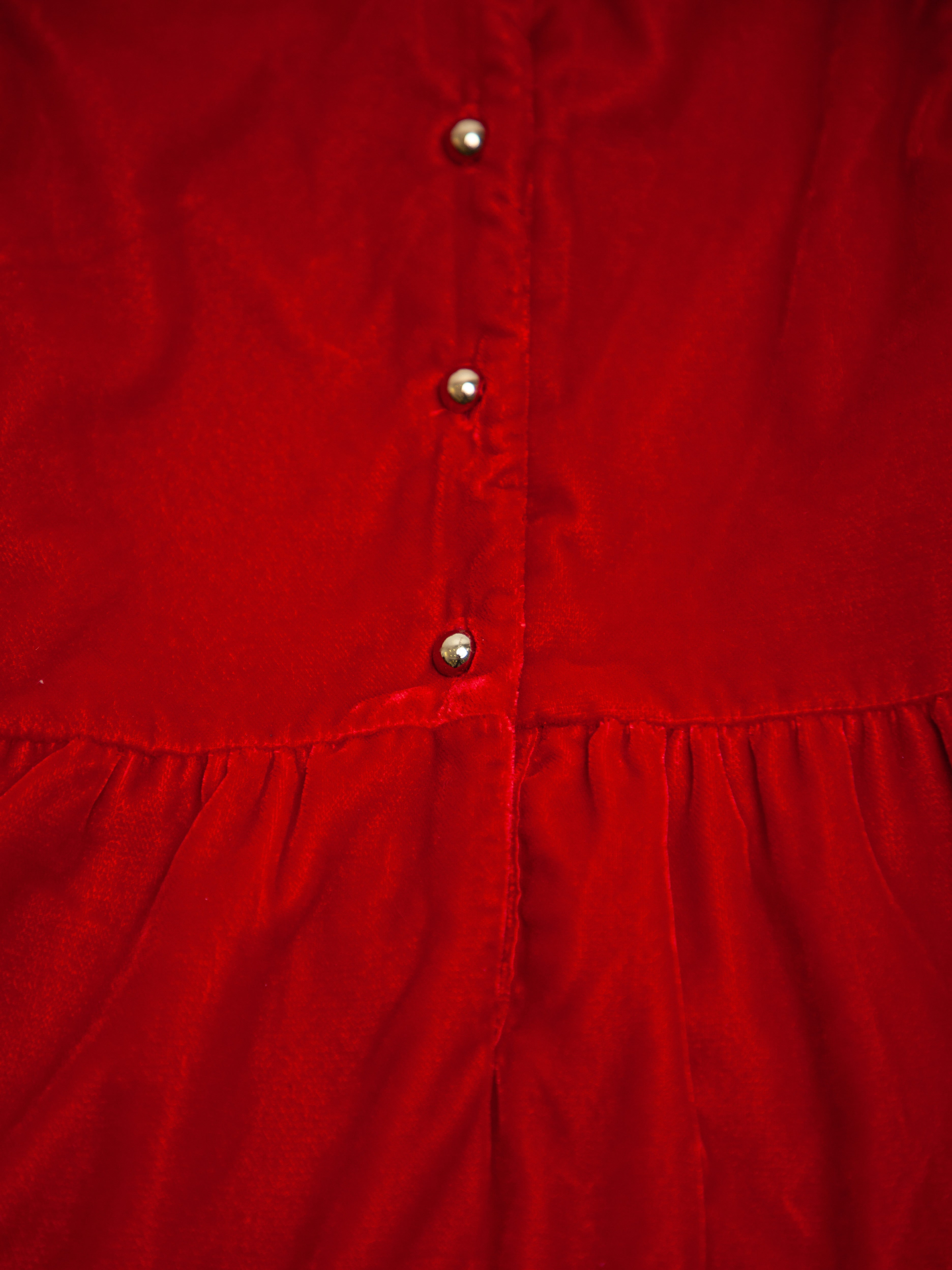 Good Janie and Jack Red Velvet Dress for Kids, Size 7