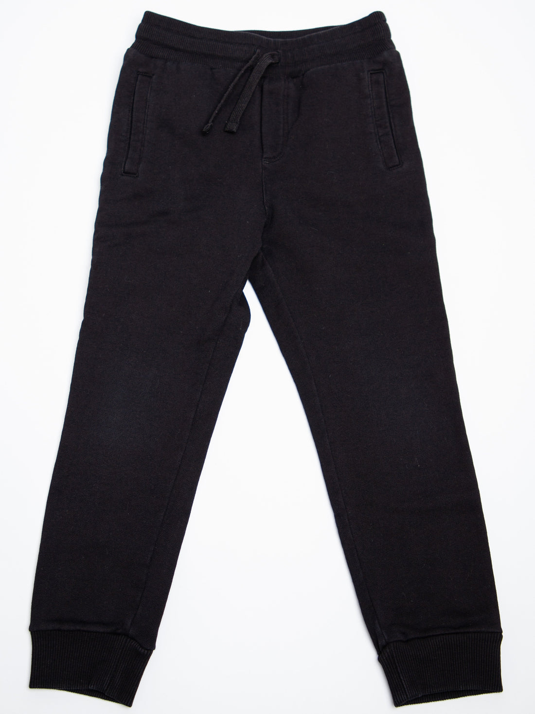Good Dolce Gabbana Black Cotton Jogger Pants for Kids Size 5