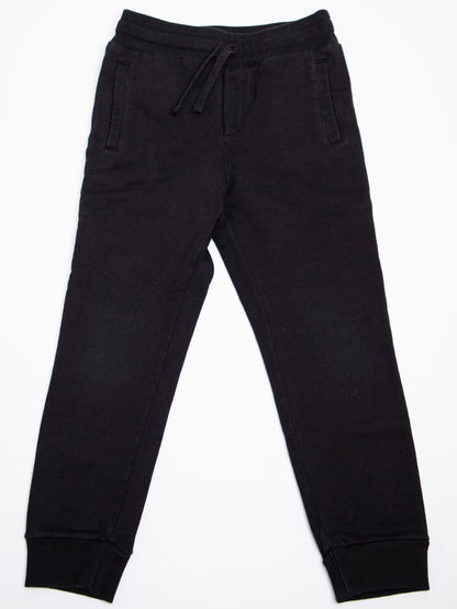 Good Dolce Gabbana Black Cotton Jogger Pants for Kids Size 5