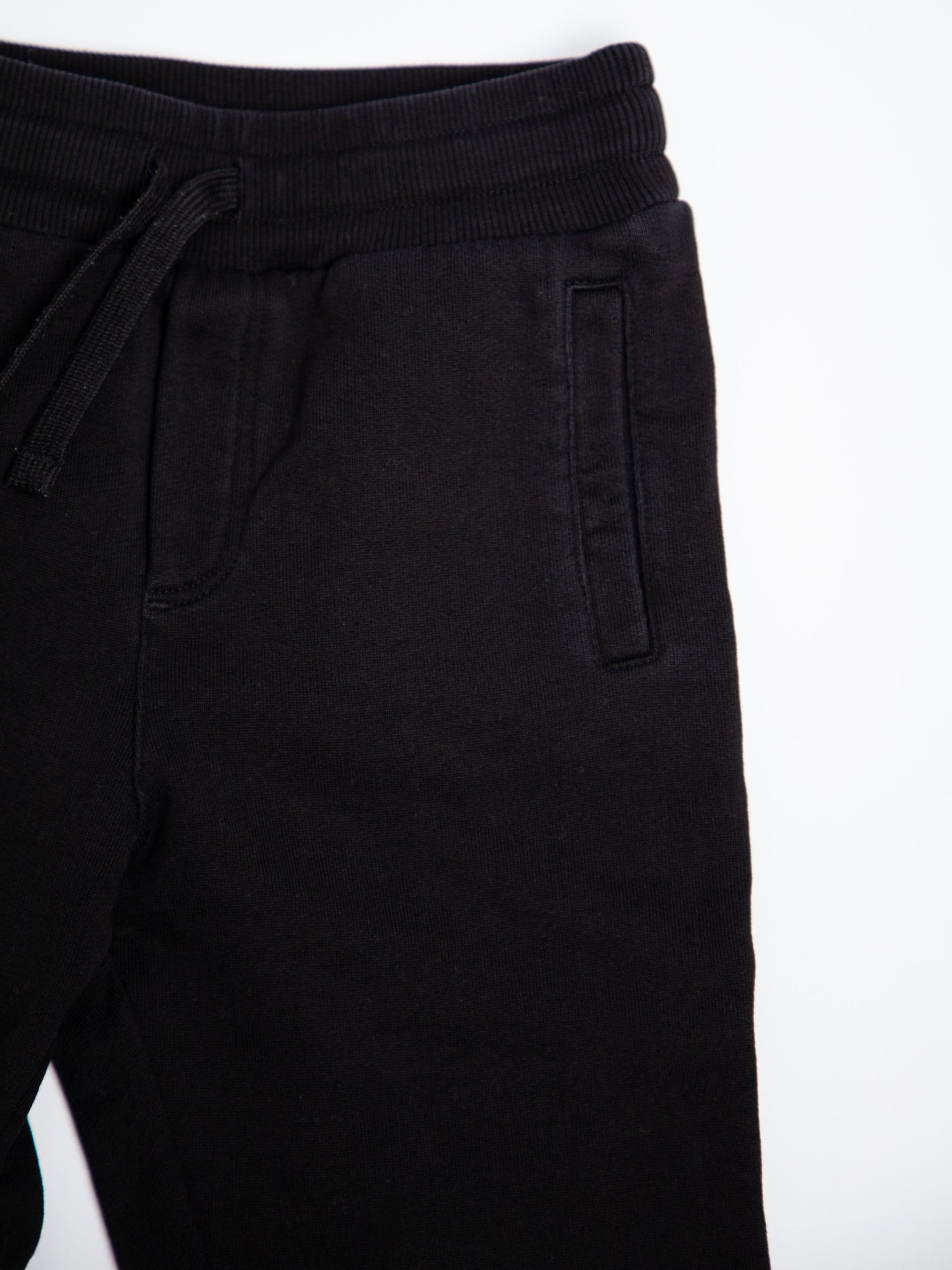 Good Dolce Gabbana Black Cotton Jogger Pants for Kids Size 5