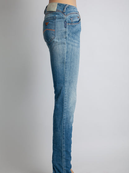 Average Armani Jeans Blue Cotton Denim Size M Women&