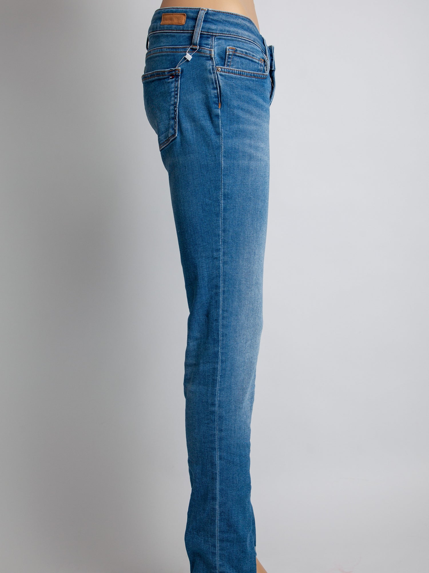 Good Tommy Hilfiger Blue Cotton Slim Fit Jeans Size M for Women