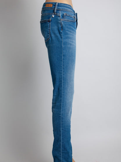 Good Tommy Hilfiger Blue Cotton Slim Fit Jeans Size M for Women