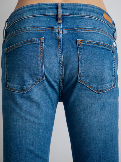 Good Tommy Hilfiger Blue Cotton Slim Fit Jeans Size M for Women