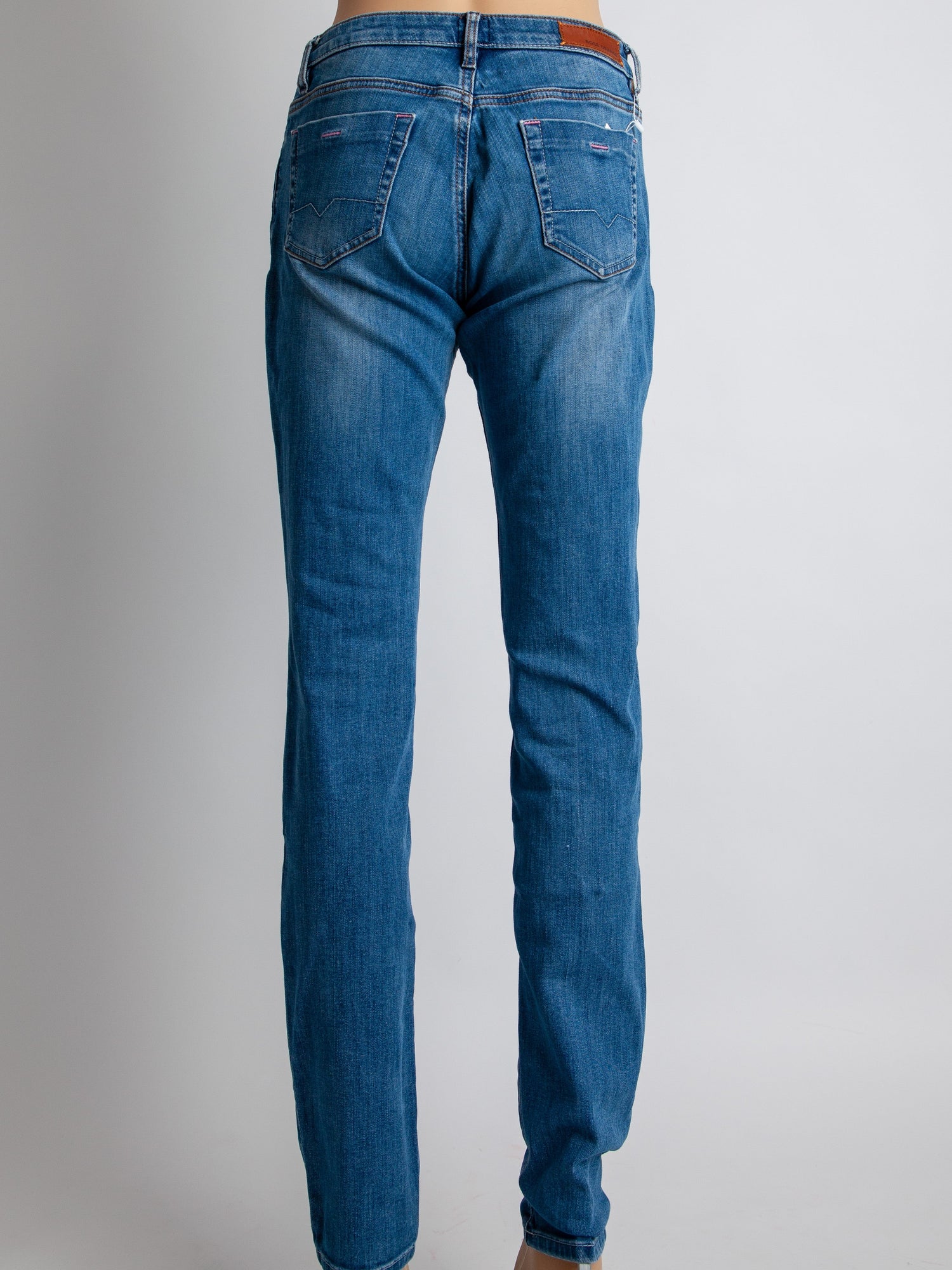 Average Hugo Boss Women Blue Cotton Jeans Size S