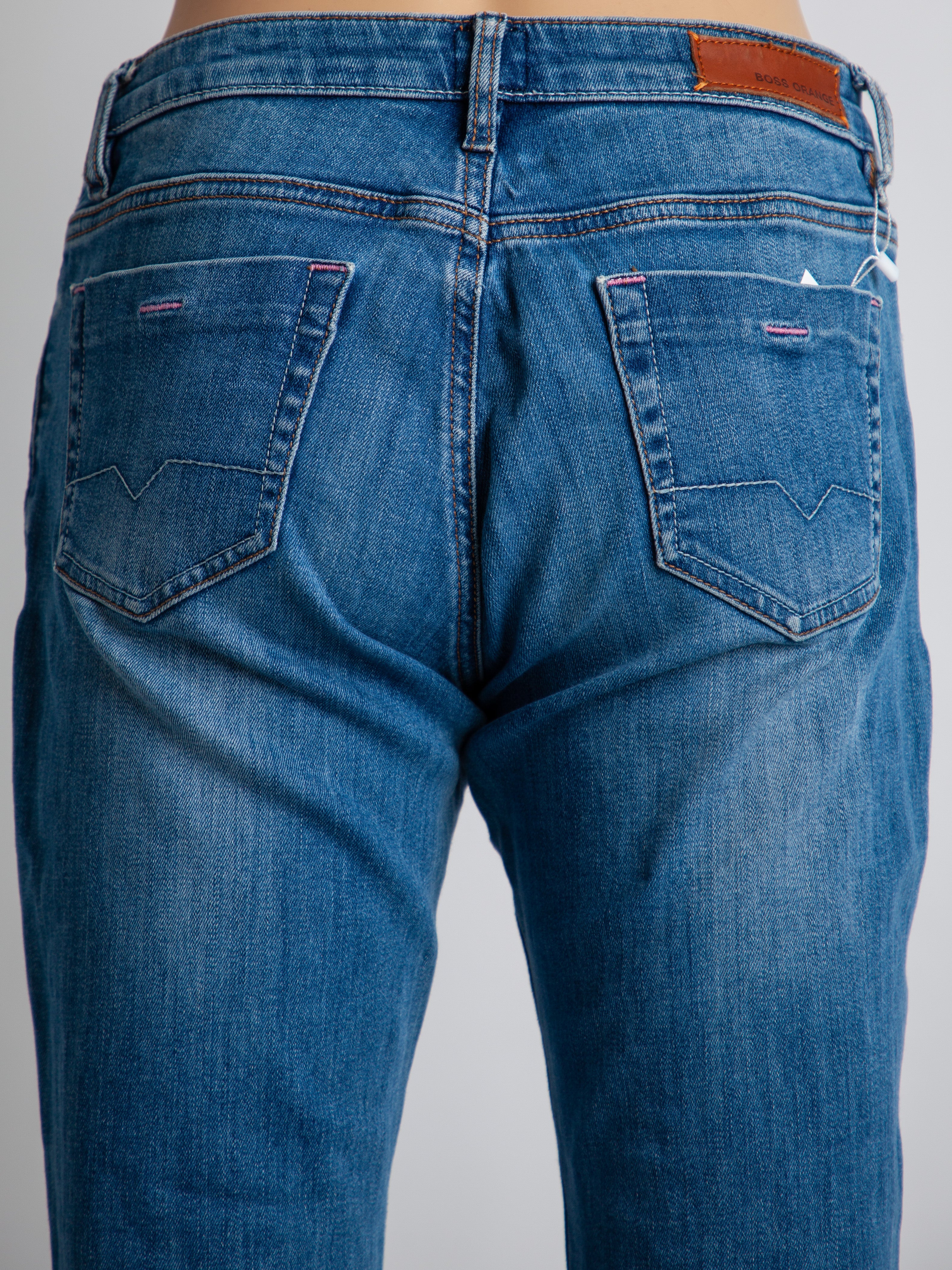 Average Hugo Boss Women Blue Cotton Jeans Size S