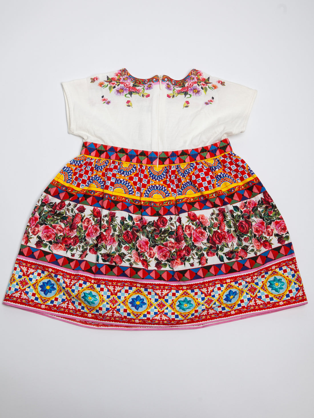 Good Dolce Gabbana Kids Dress White Floral Embroidery Size N/A