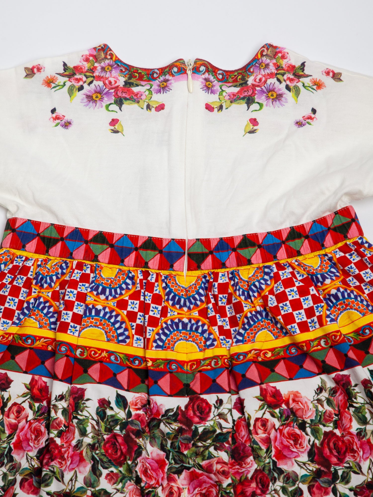 Good Dolce Gabbana Kids Dress White Floral Embroidery Size N/A