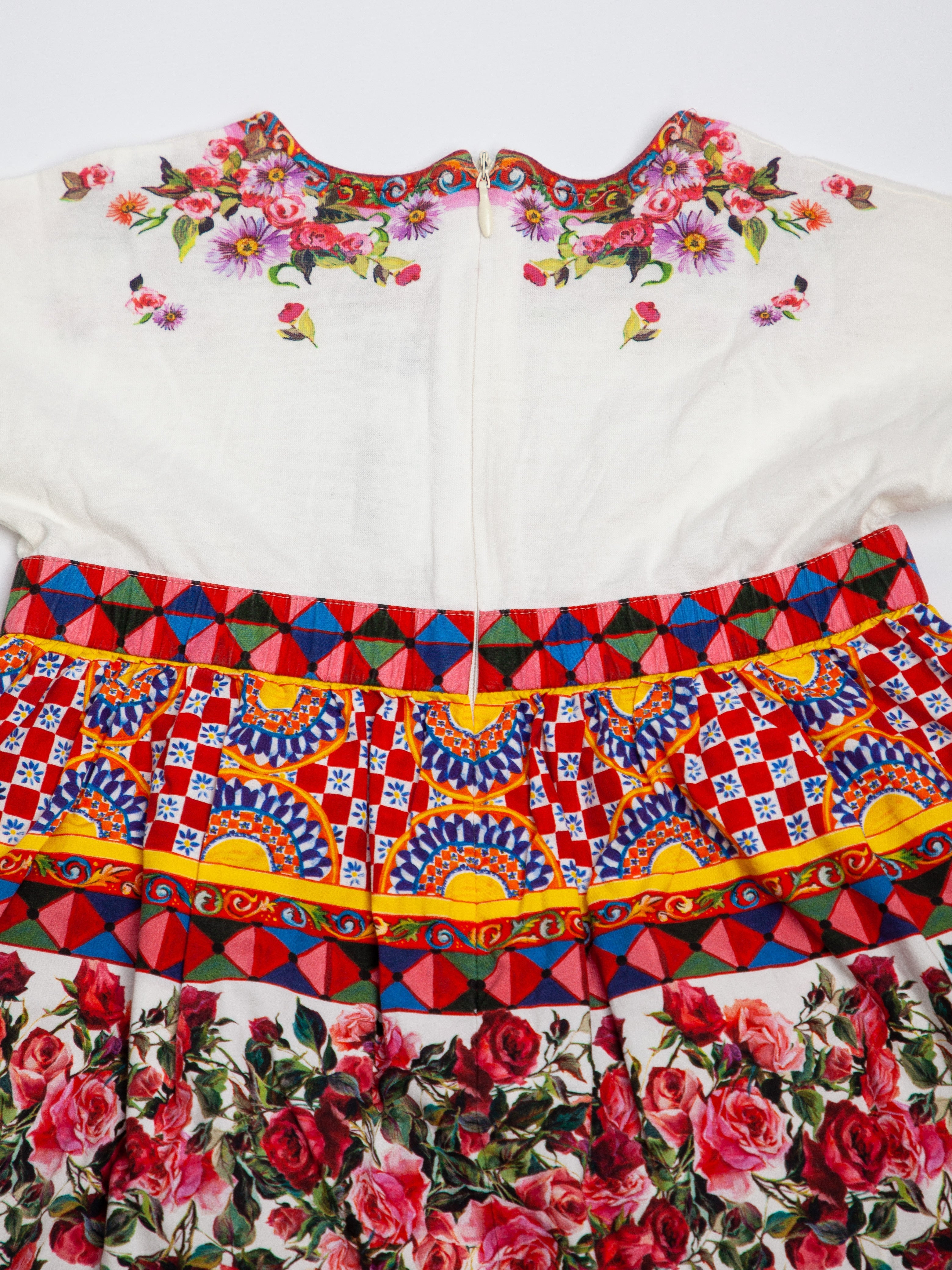 Good Dolce Gabbana Kids Dress White Floral Embroidery Size N/A