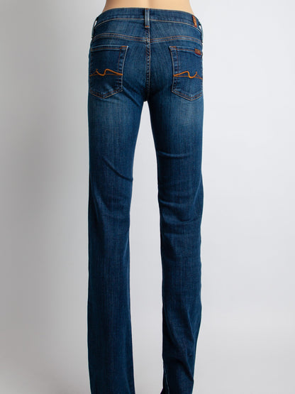 Good 7 For All Mankind Blue Denim Jeans Size S for Women