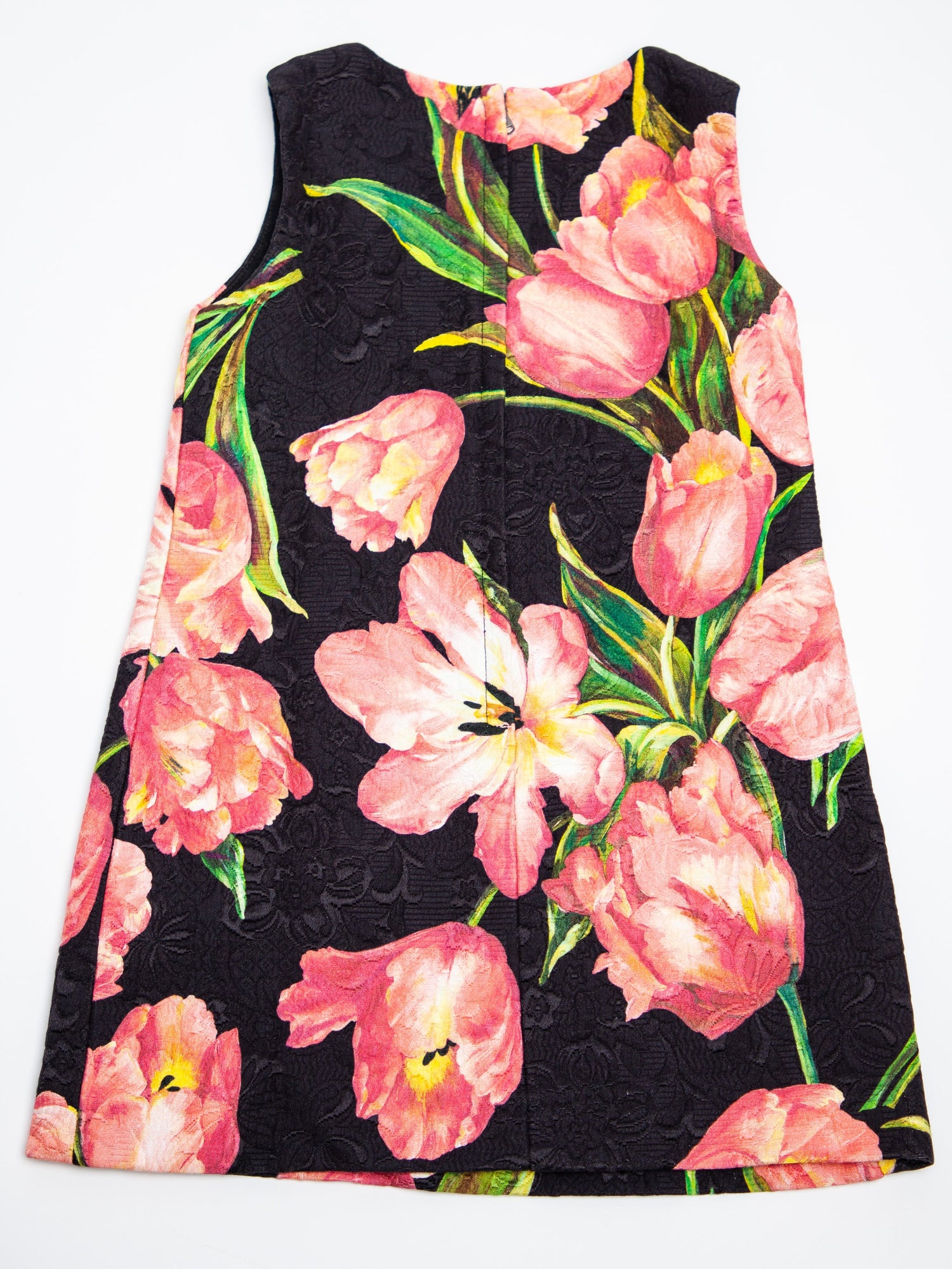 Good Dolce Gabbana Black Floral Dress for Girls Size 4