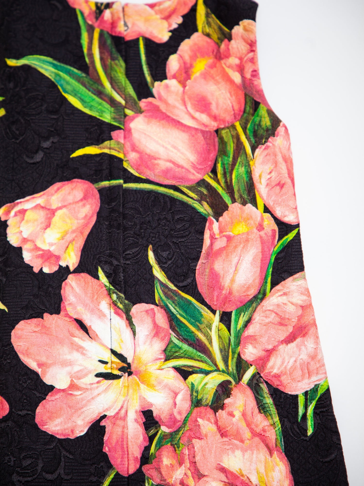 Good Dolce Gabbana Black Floral Dress for Girls Size 4