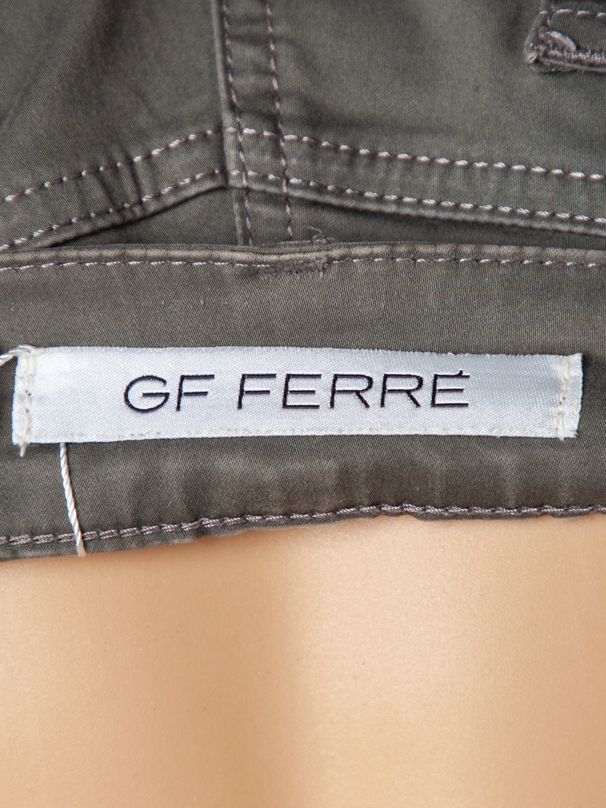 Good GF Ferre Green Denim Pants Size S for Women