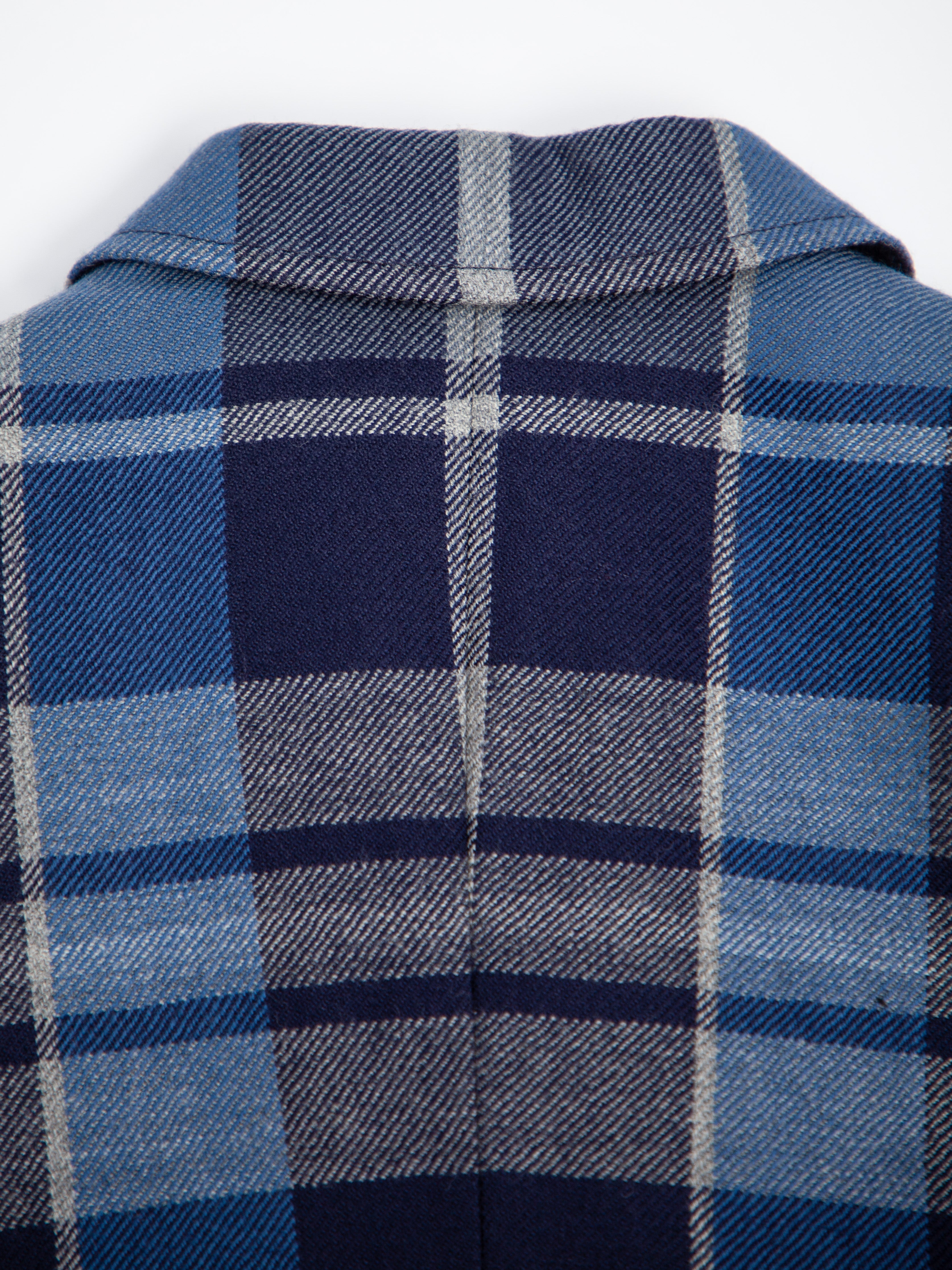 Excellent Dolce Gabbana Blue Cashmere Plaid Blazer Size 4 for Kids