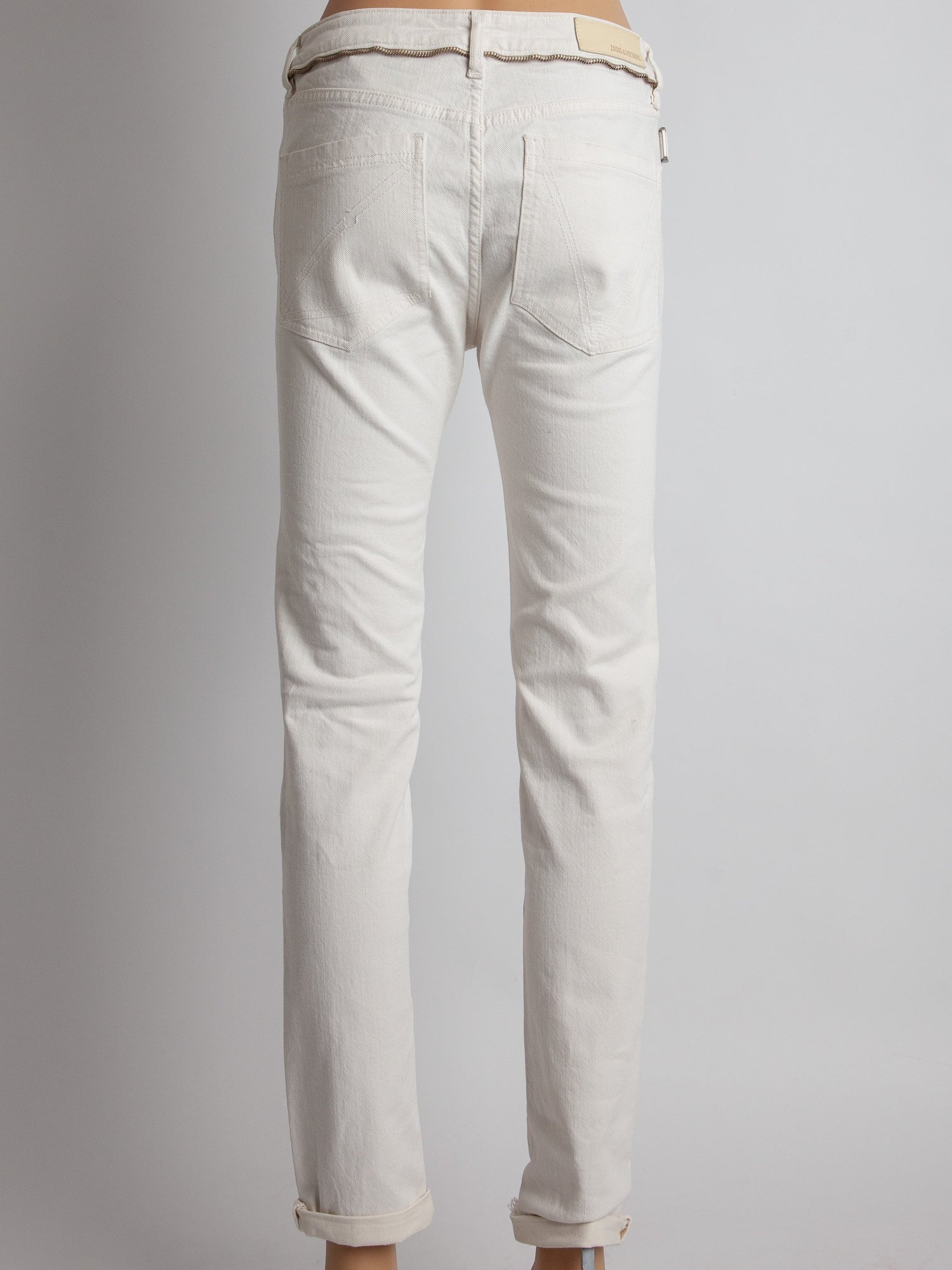 Good Zadig&amp;Voltaire White Denim Jeans Size S Women