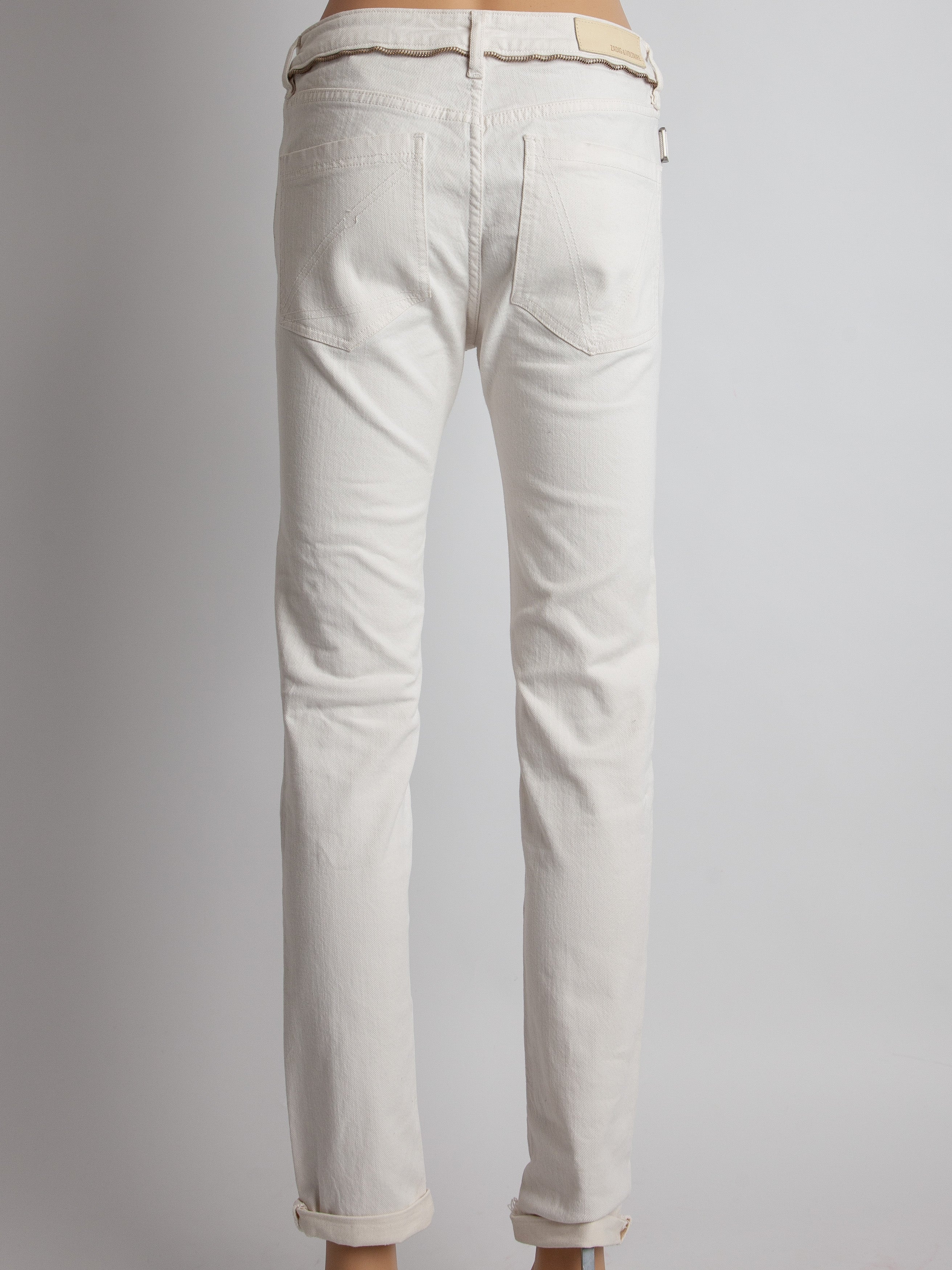 Good Zadig&amp;Voltaire White Denim Jeans Size S Women