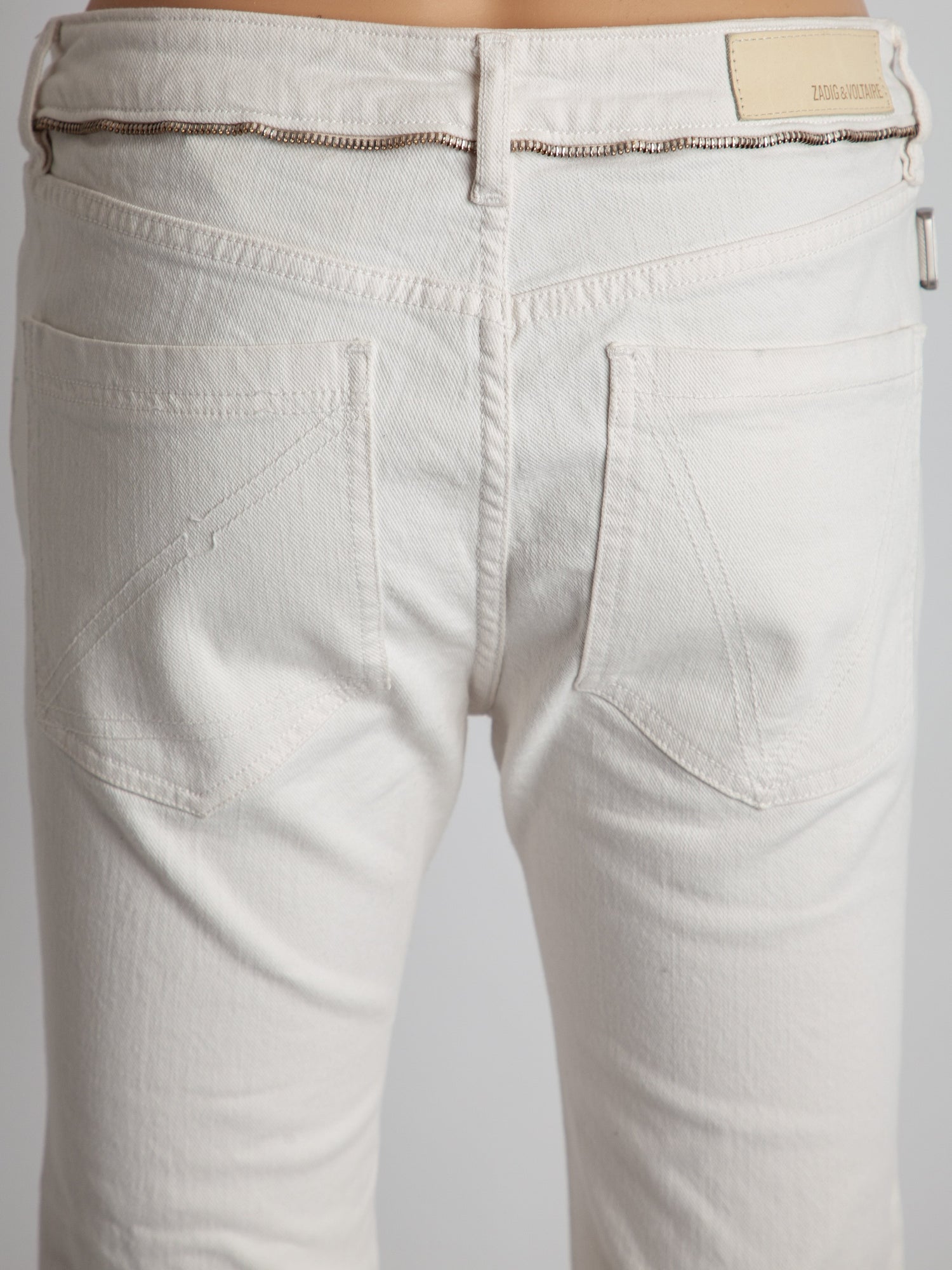 Good Zadig&amp;Voltaire White Denim Jeans Size S Women
