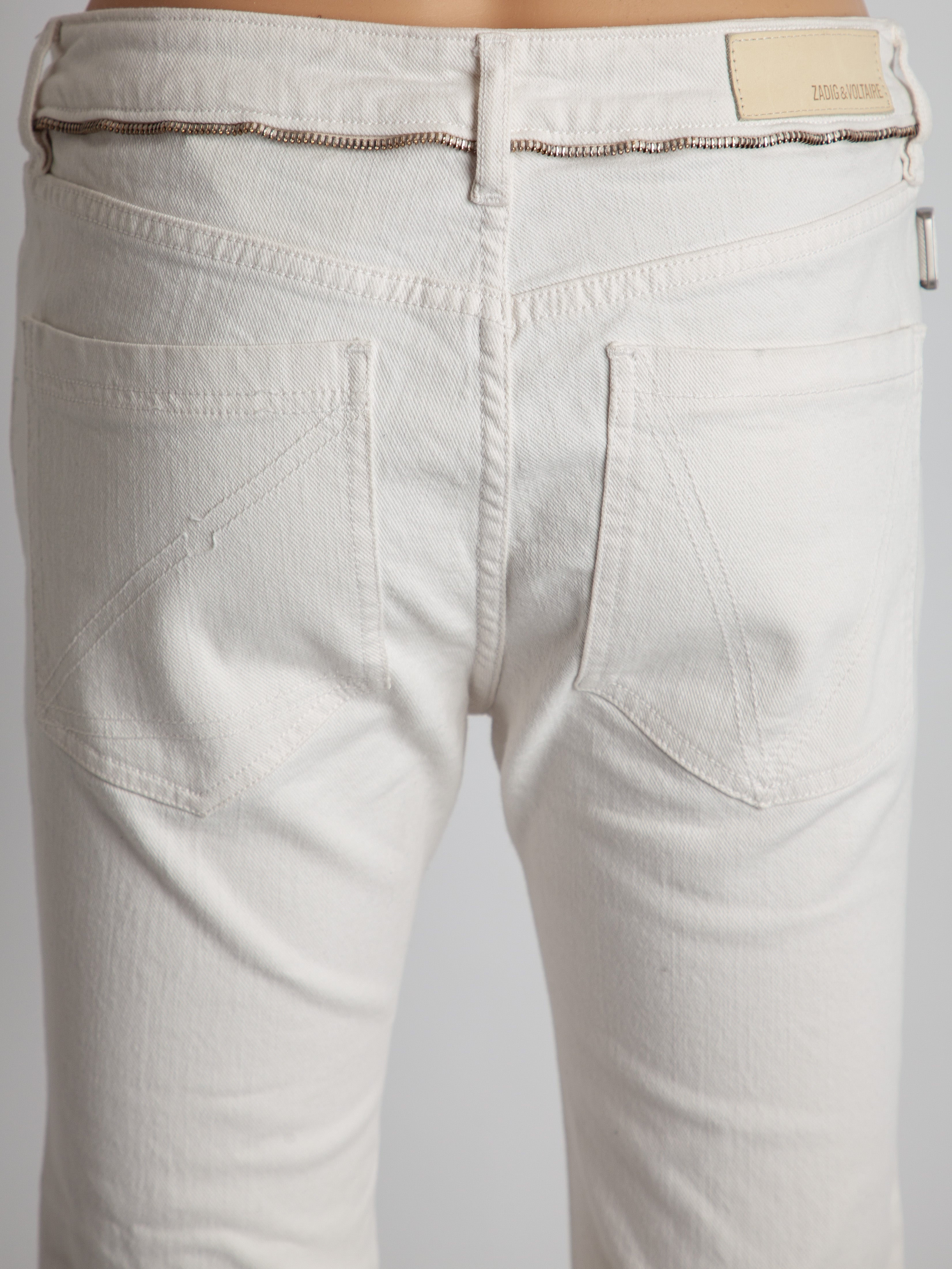 Good Zadig&amp;Voltaire White Denim Jeans Size S Women
