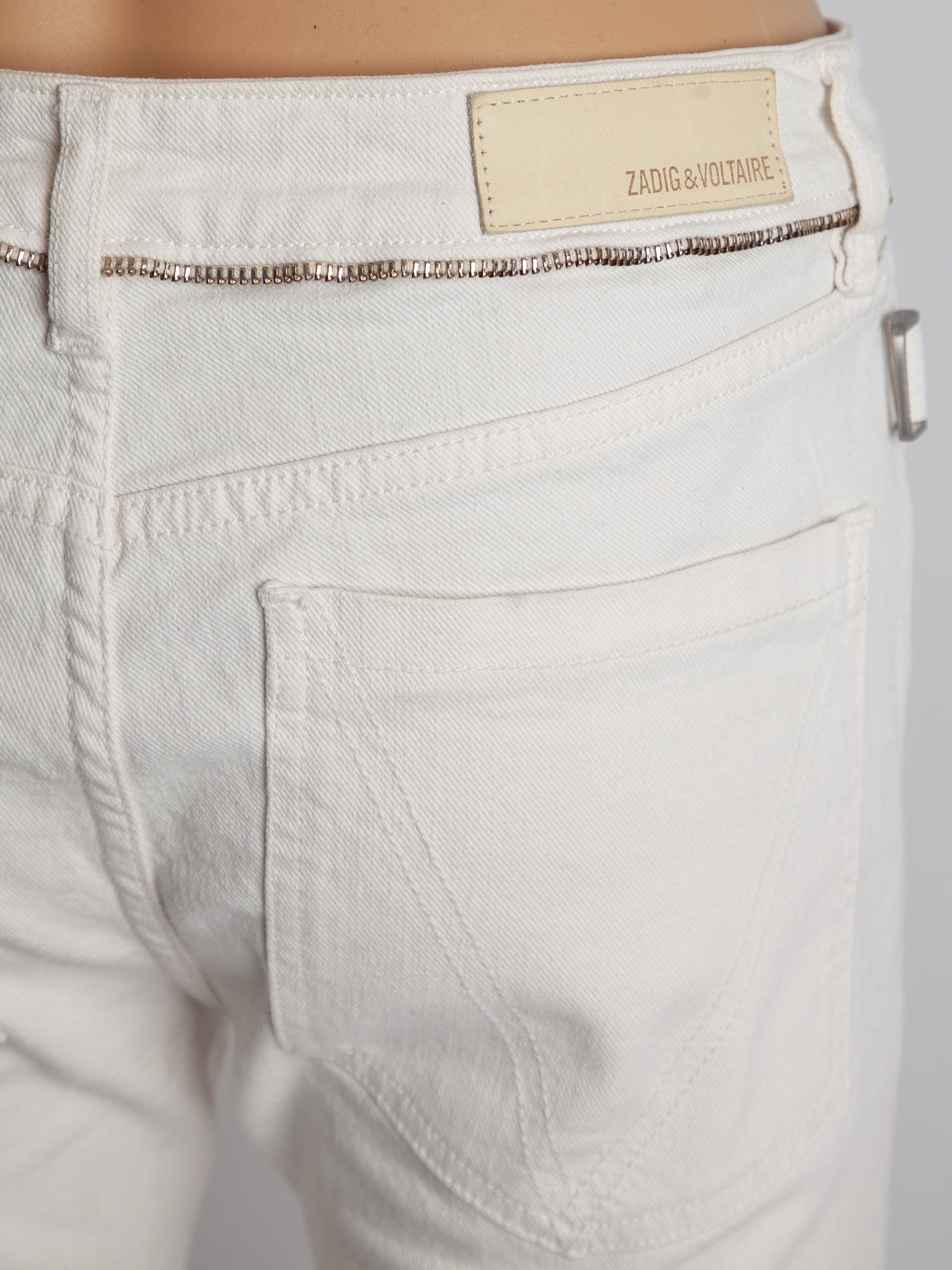 Good Zadig&amp;Voltaire White Denim Jeans Size S Women
