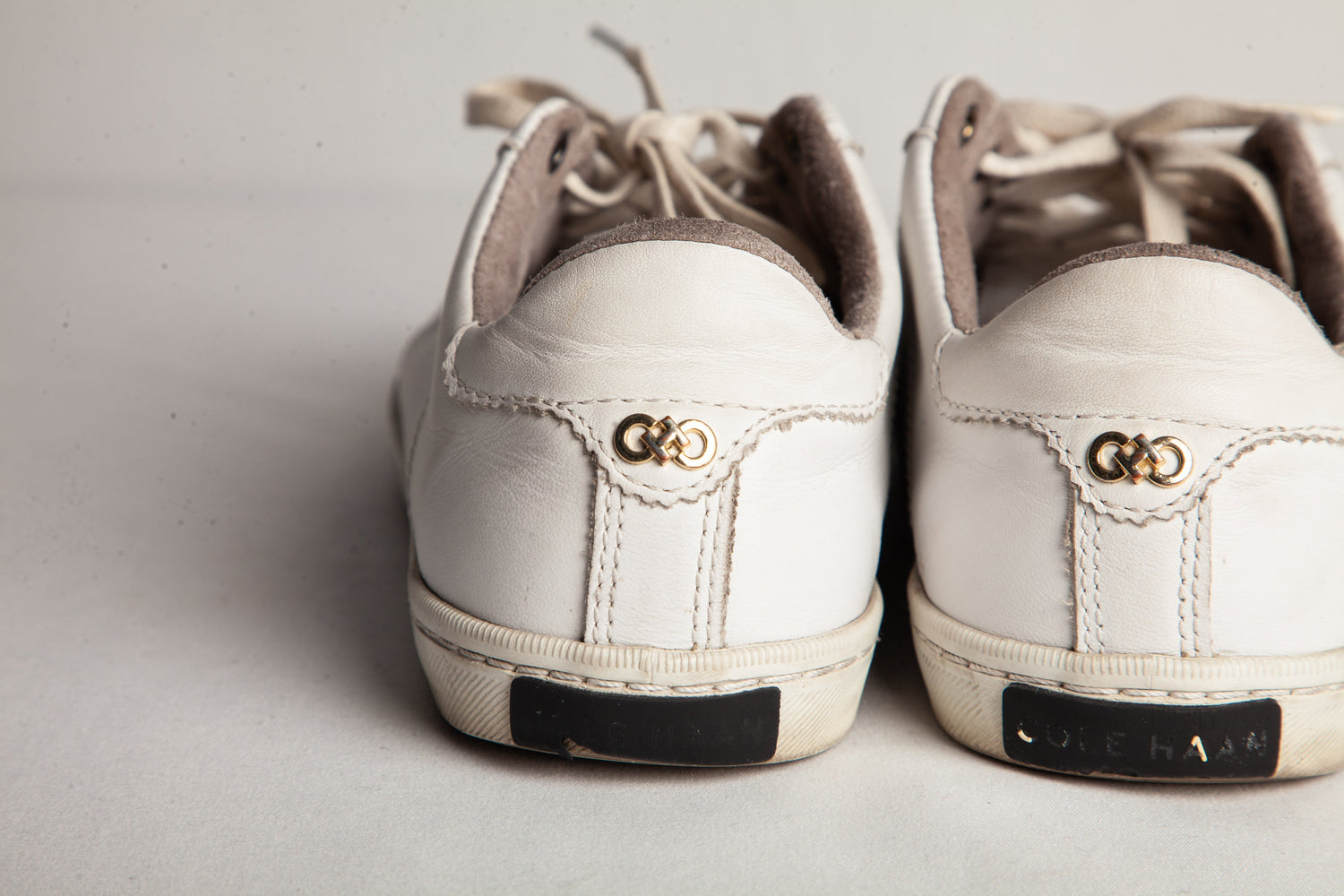 Good Cole Haan White Leather Sneakers Size 38 for Women