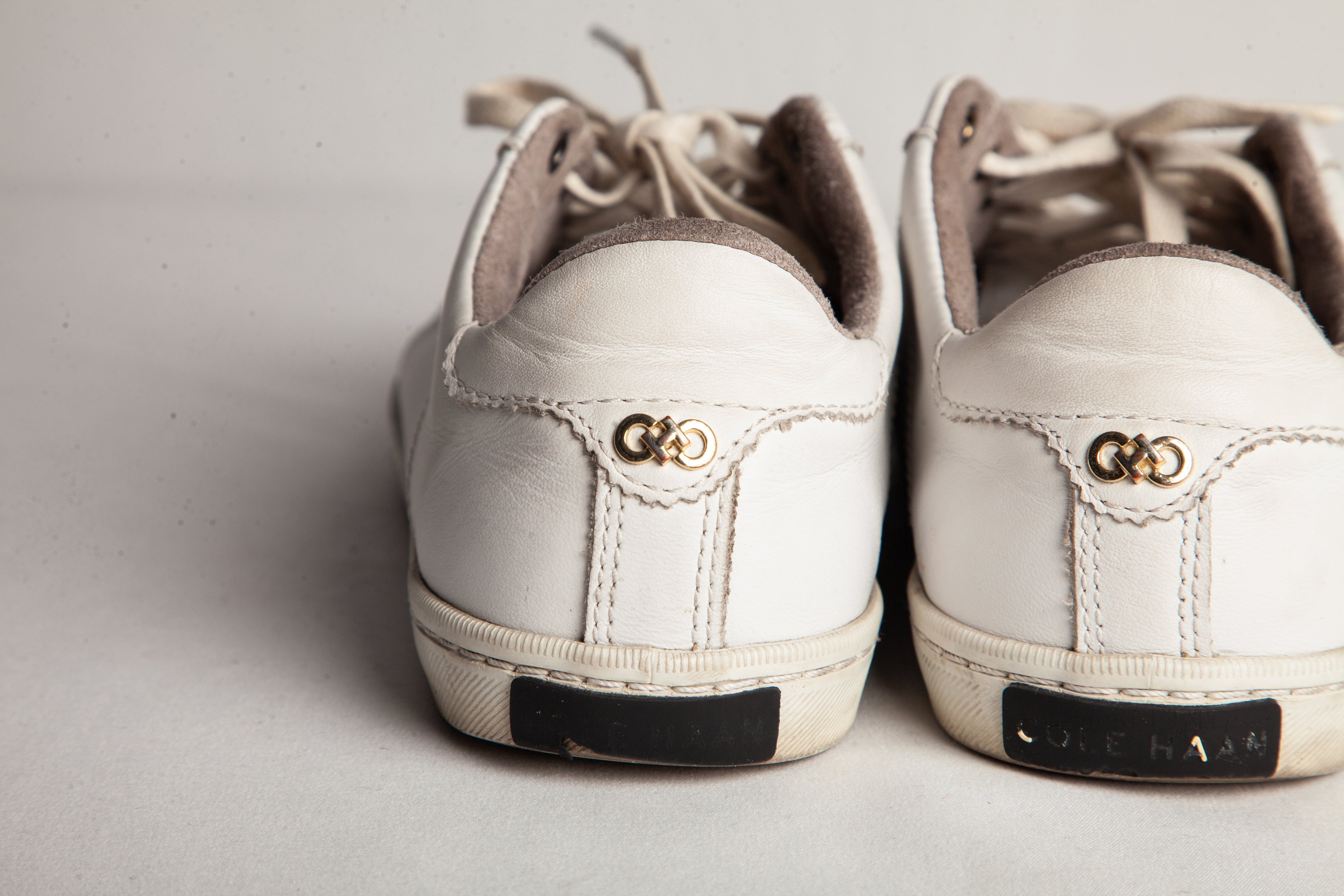 Good Cole Haan White Leather Sneakers Size 38 for Women