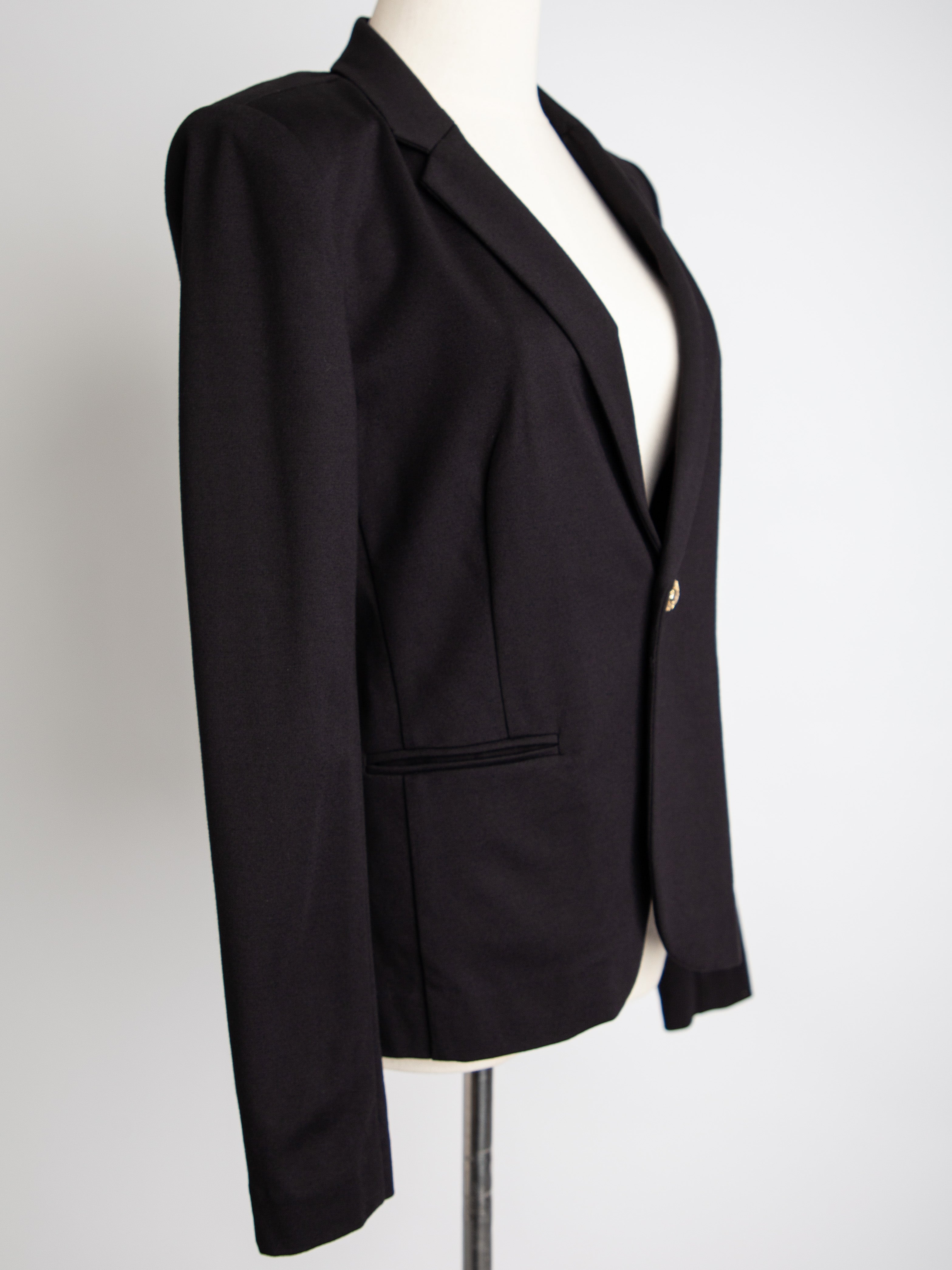 Good Juicy Couture Black Blazer with Gold Buttons Size M