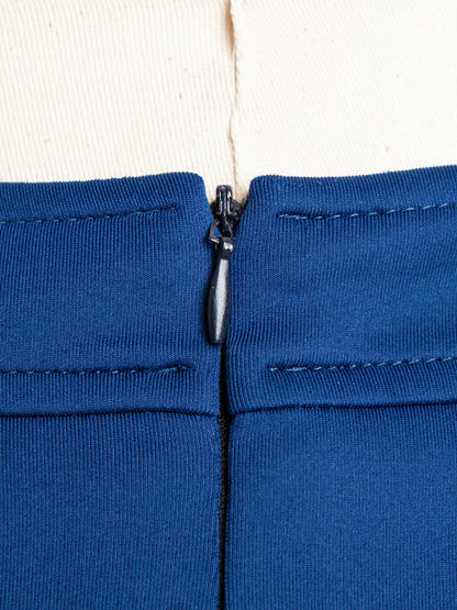 Good Cannella Blue Tailored Jacket Size M with White Accents