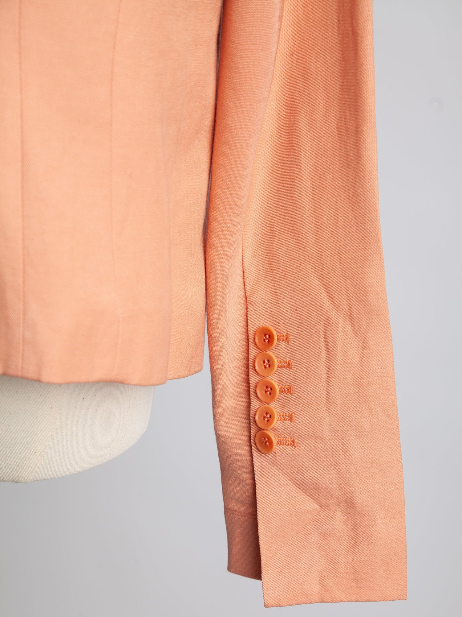 Good BCBGMaxazria Red Blazer Size S Viscose Open Front Design