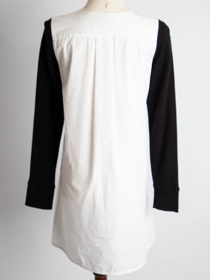 Good DKNY Black &amp; White Long-Sleeved Dress Size XS Women
