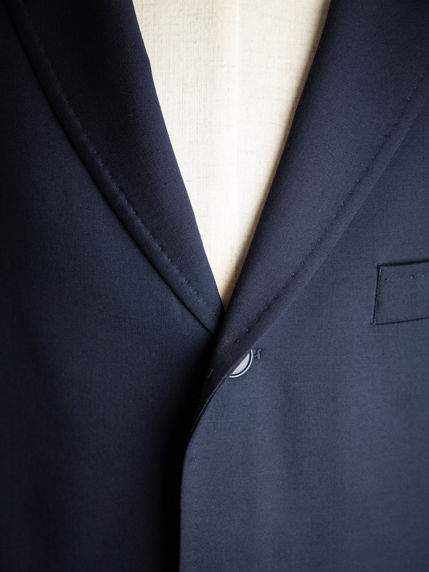 Good Vitale Barberis Canonico Blue Cashmere Wool Suit Size L