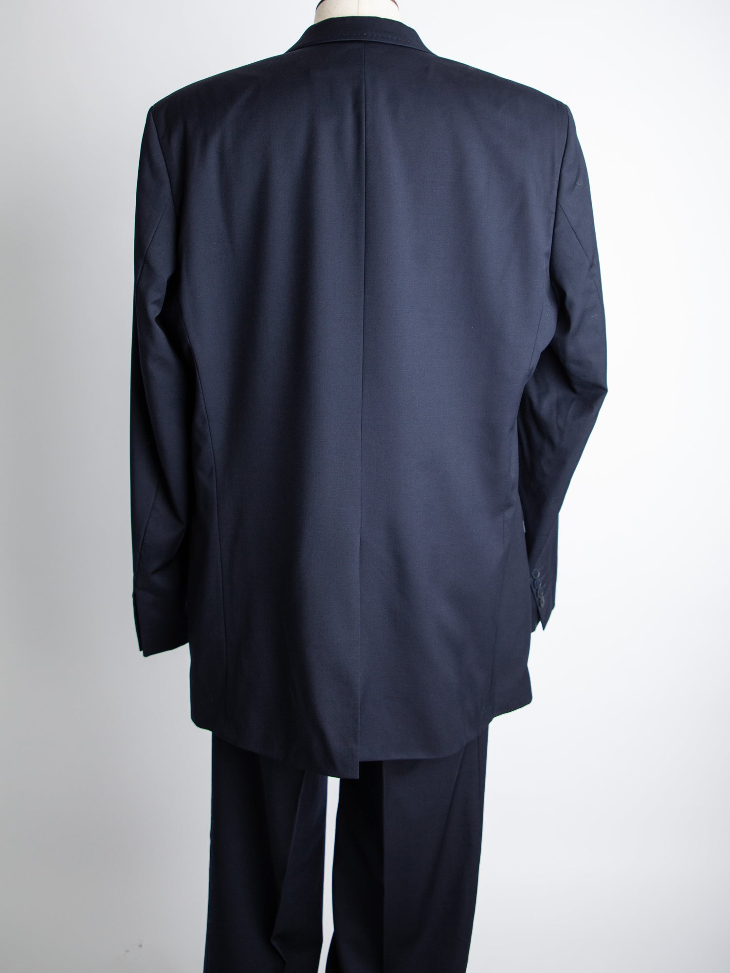 Good Vitale Barberis Canonico Blue Cashmere Wool Suit Size L