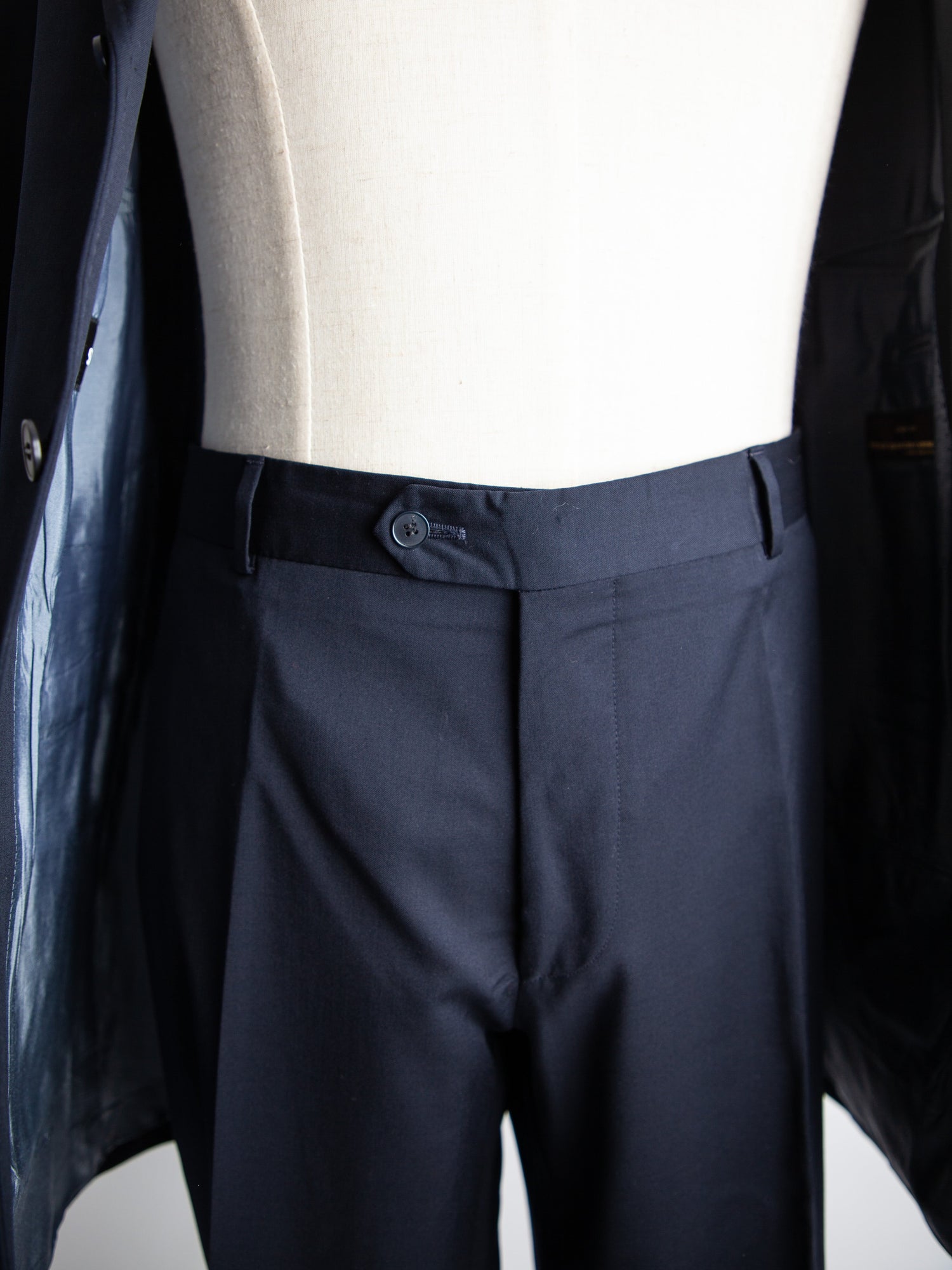 Good Vitale Barberis Canonico Blue Cashmere Wool Suit Size L