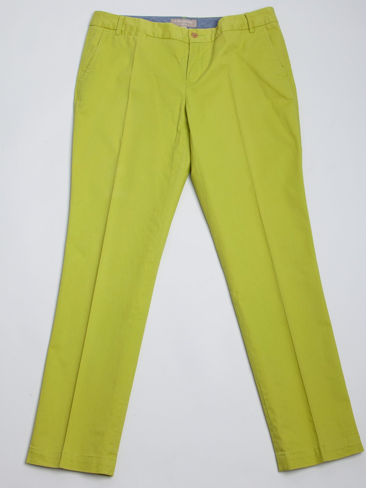 Good Banana Republic Green Cotton Pants Ryan Fit Size 8 Women&