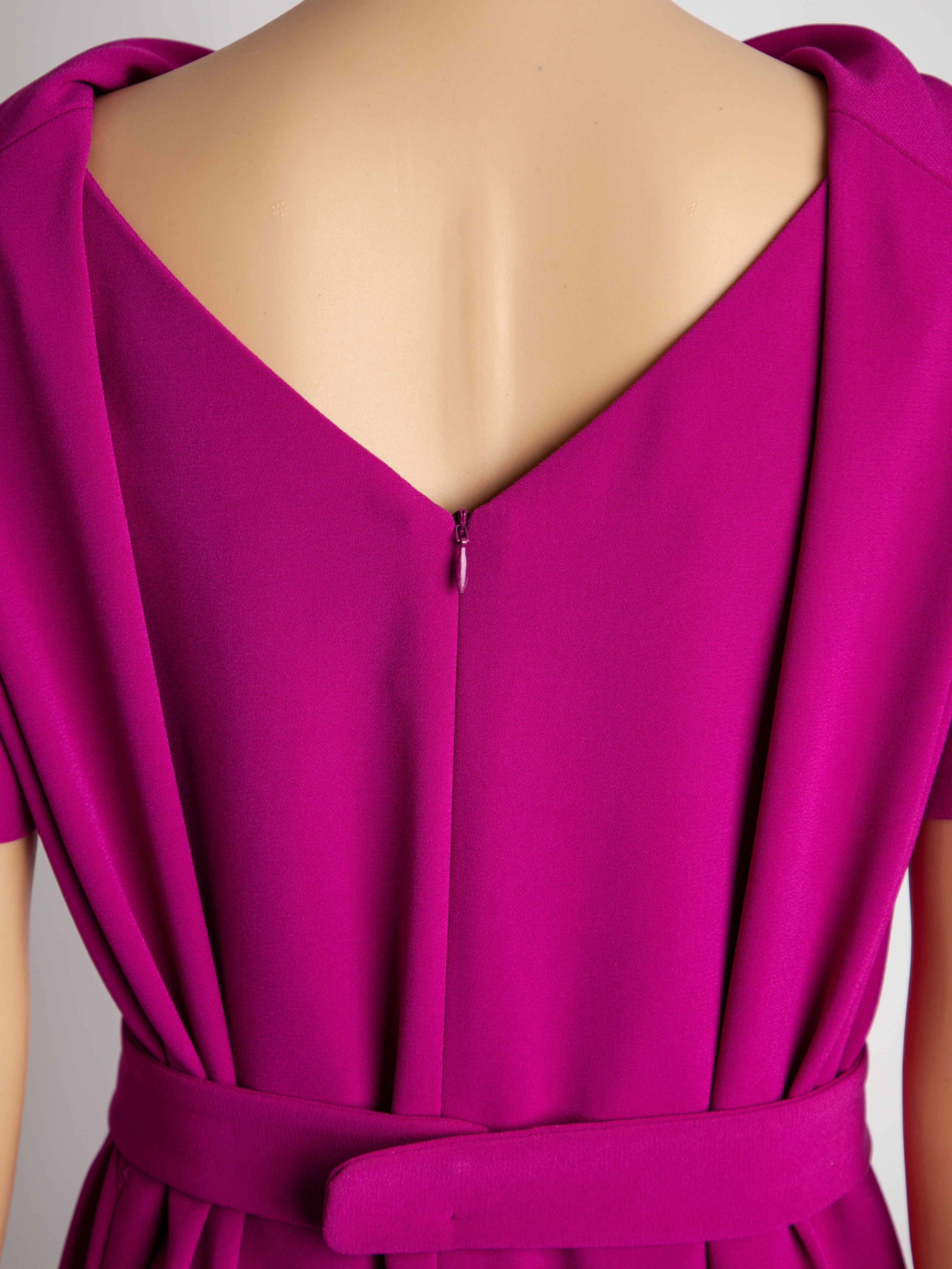 Good Escada Pink Viscose Dress Size M Elegant Design