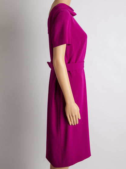 Good Escada Pink Viscose Dress Size M Elegant Design