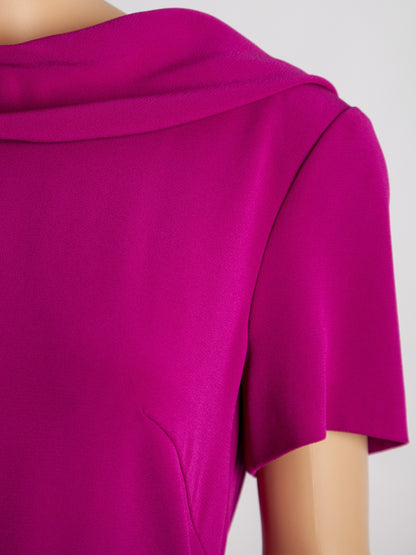 Good Escada Pink Viscose Dress Size M Elegant Design