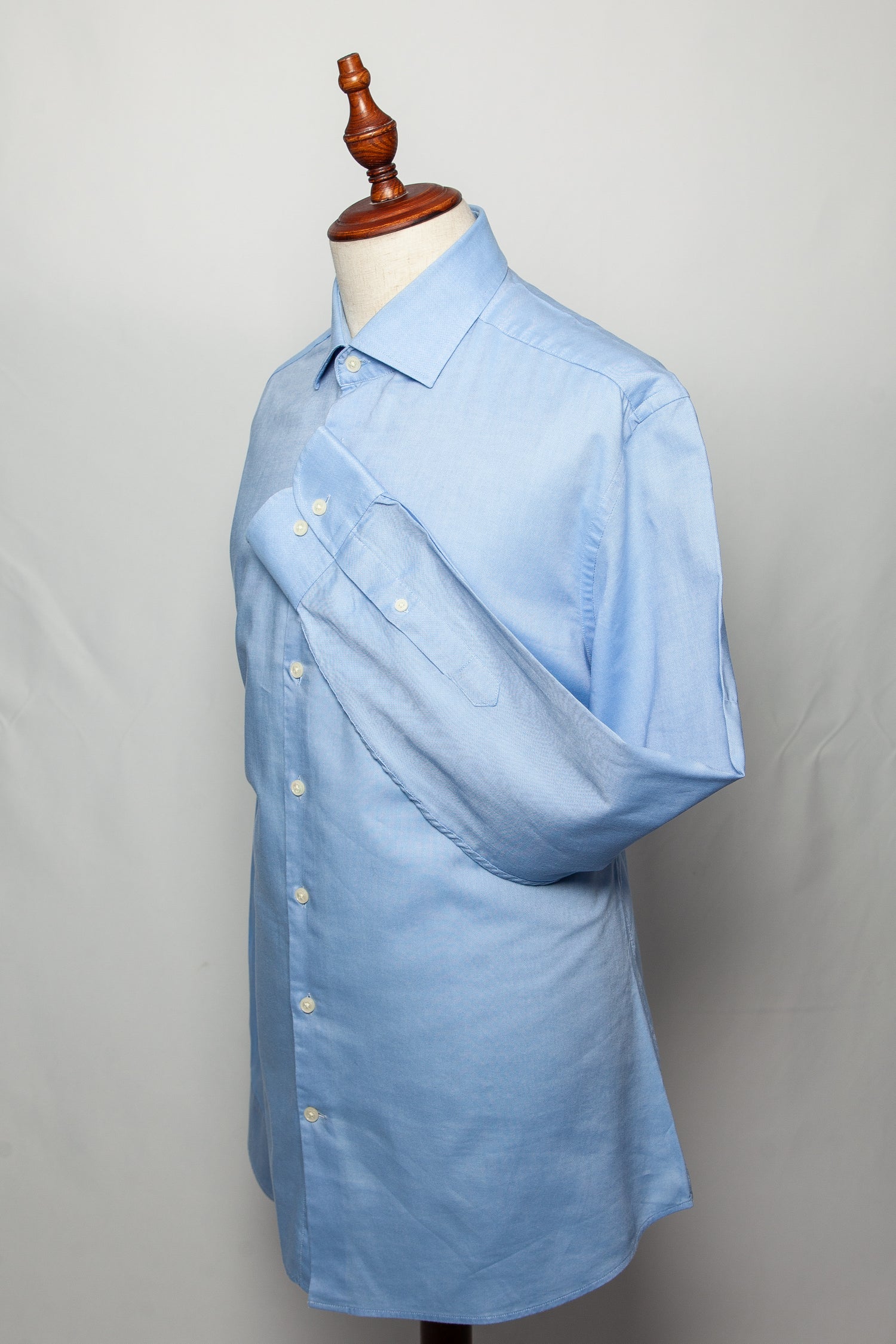 Excellent Cerruti 1881 White Cotton Shirt XS with Gray Accents