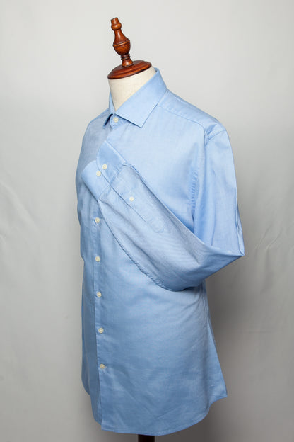 Excellent Cerruti 1881 White Cotton Shirt XS with Gray Accents