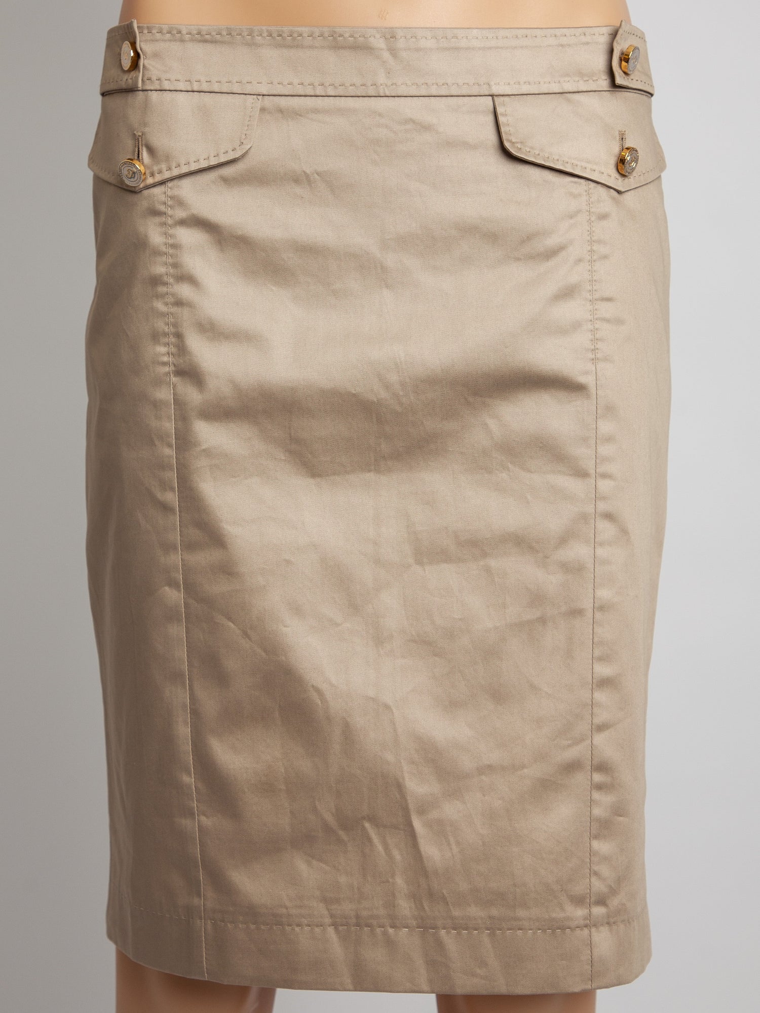 Good Gianfranco Ferrè Green Polyester Knee-Length Skirt Size M