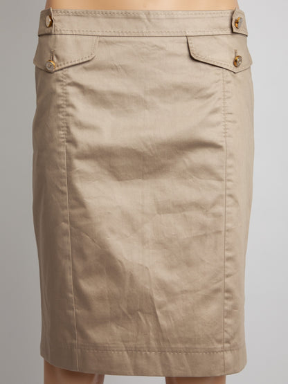 Good Gianfranco Ferrè Green Polyester Knee-Length Skirt Size M